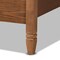 Baxton Studio Malia Modern and Contemporary Walnut Brown Finished Wood and Synthetic Rattan King Size Canopy Bed 184-11044-Zoro - alternate 6